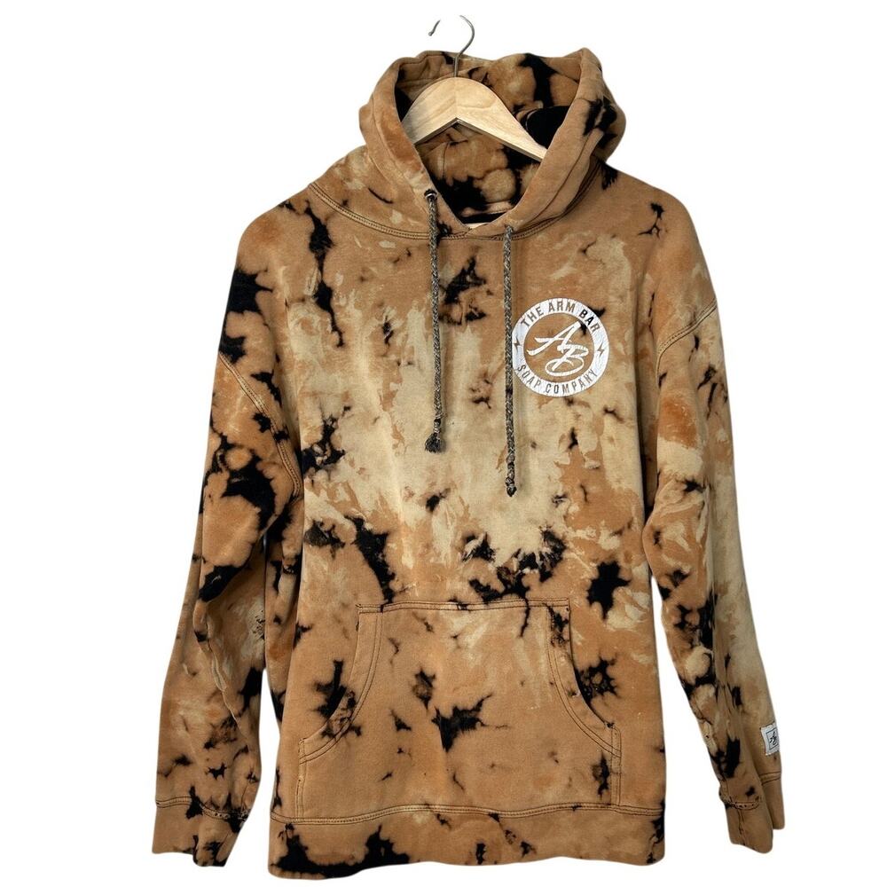 The Arm Bar Soap‎ Company Hoodie Logo Unique Tie Dye Hoodie Men's Sz L